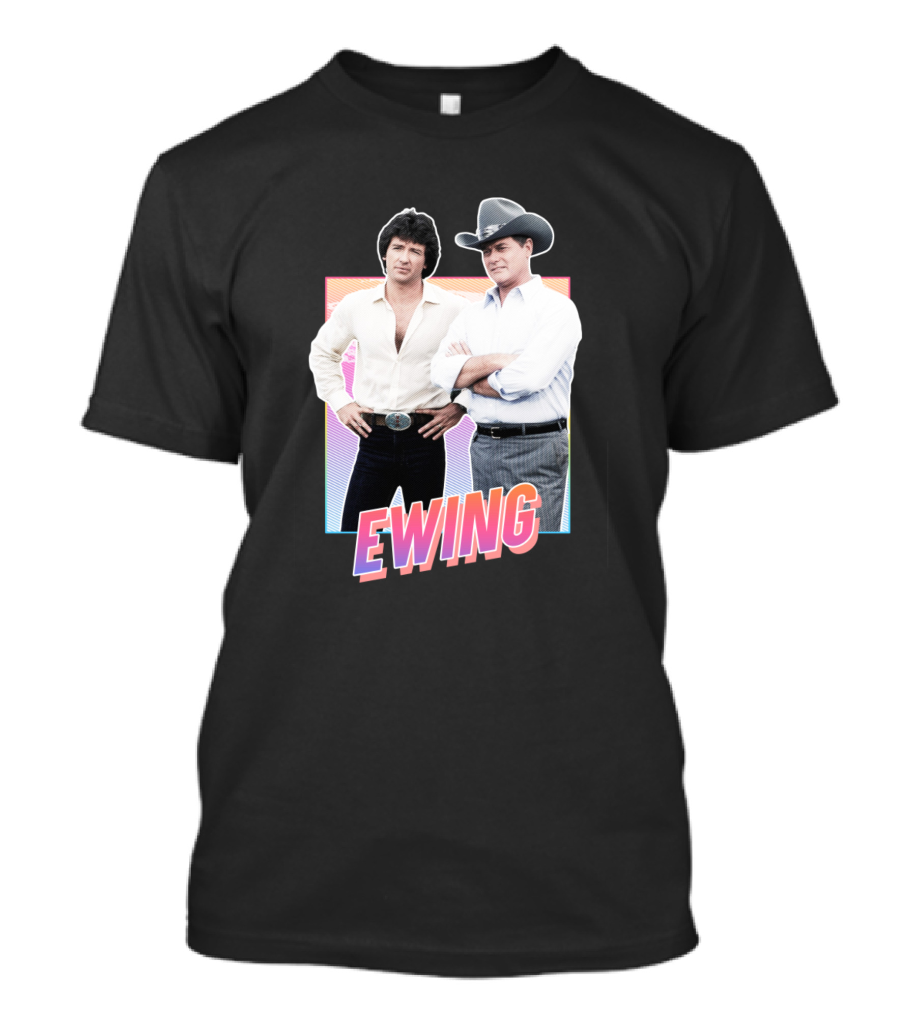 Ewing Brothers Dallas Iconic Characters T-Shirt