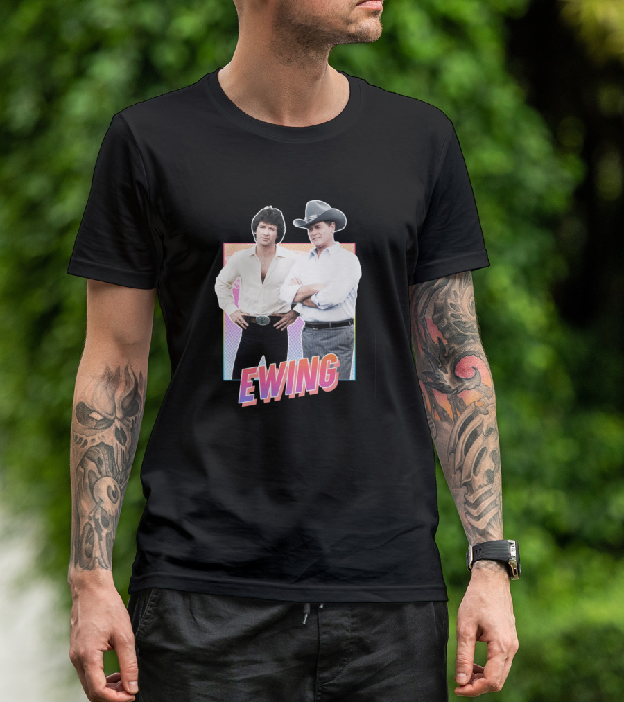 Ewing Brothers Dallas Iconic Characters T-Shirt