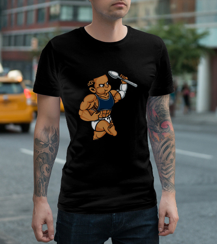 Feed Zeke Dallas Cowboys Football Cartoon Baby Spoon T-Shirt
