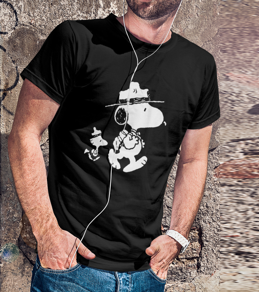 Camping Lover Snoopy Woodstock Hiking Adventure T-Shirt