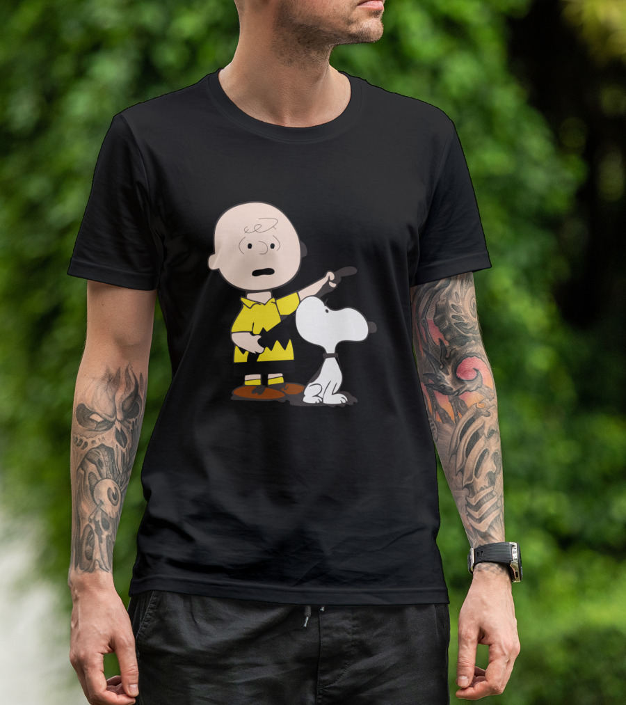 Charlie Brown And Snoopy Peanuts Comic Duo T-Shirt