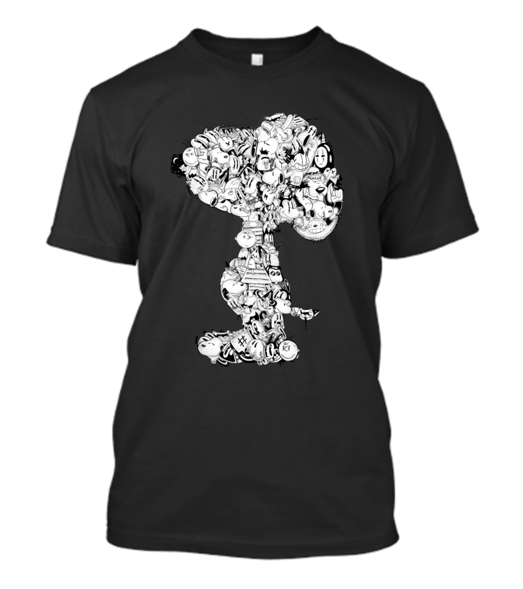 Inside Snoopy Snoopy Comic Collage T-Shirt