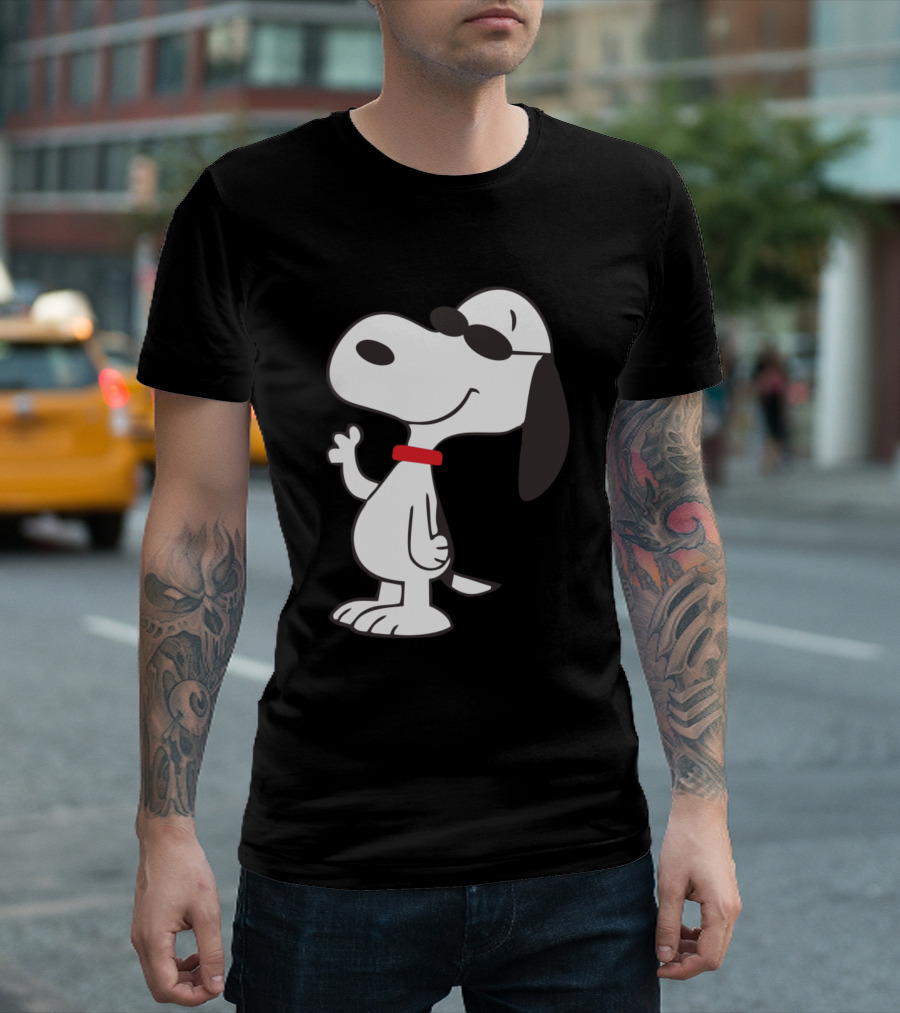 Cool Snoopy with Sunglasses Peanuts Characters T-Shirt
