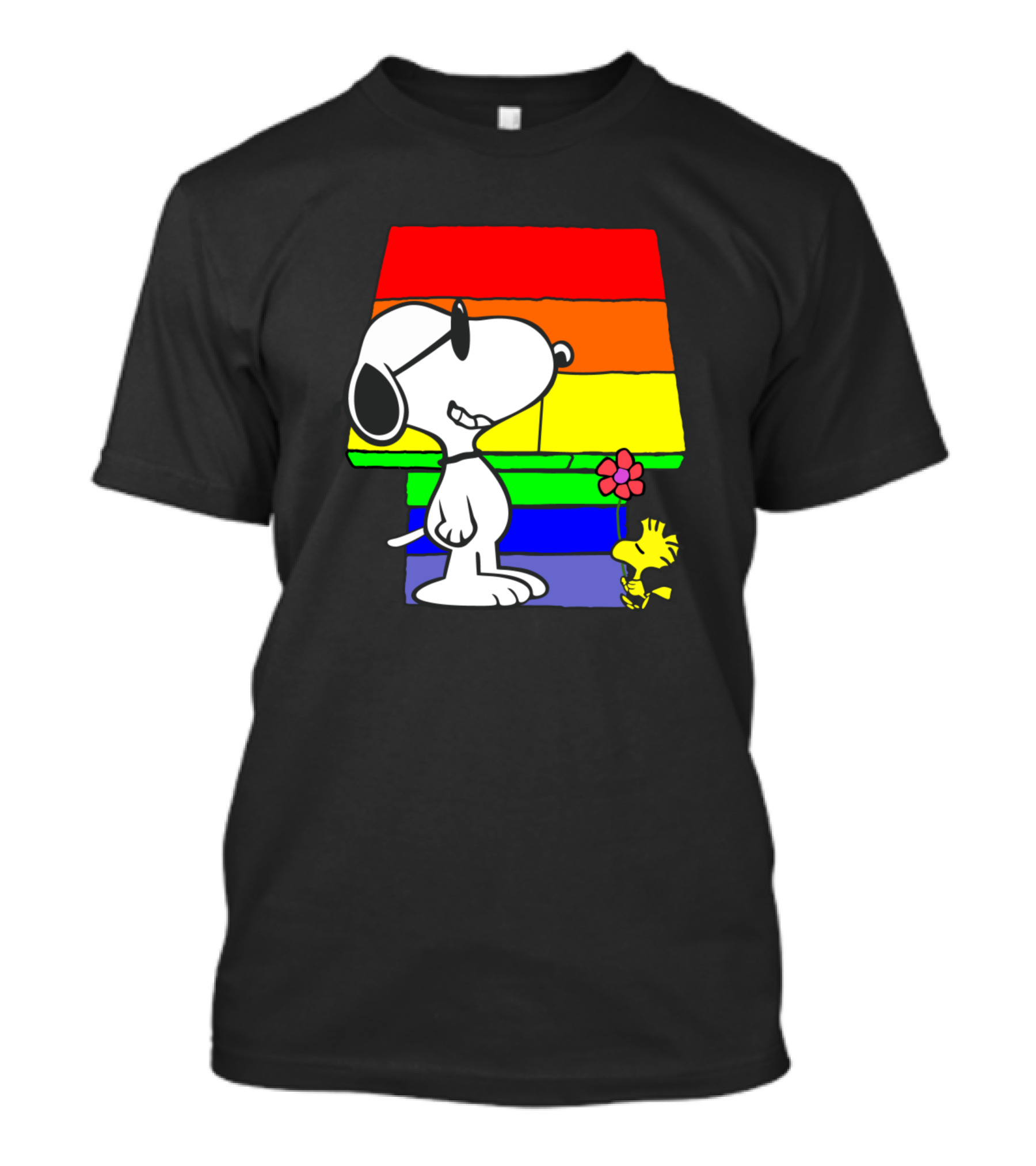 Pride Snoopy Woodstock Rainbow T-Shirt
