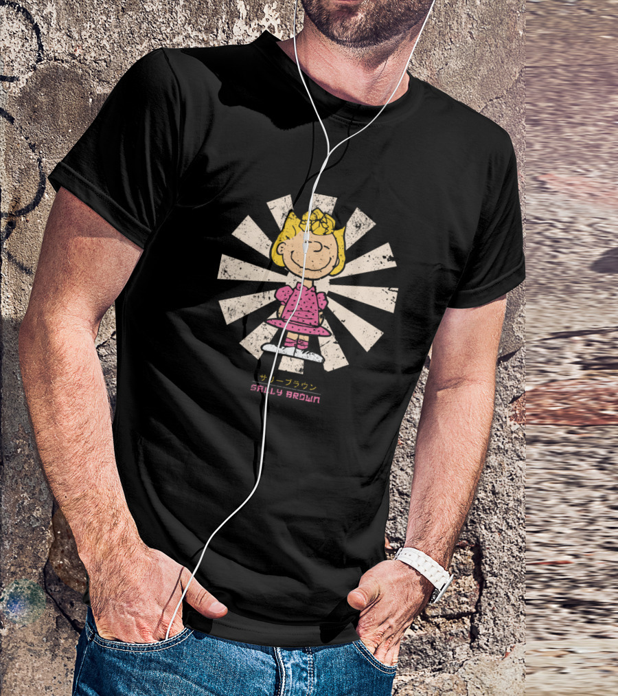 Sally Brown Retro Japanese Peanuts Snoopy T-Shirt