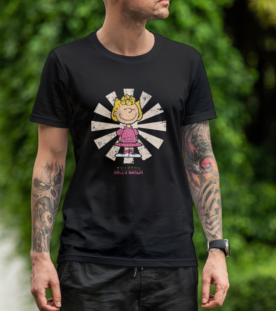 Sally Brown Retro Japanese Peanuts Snoopy T-Shirt
