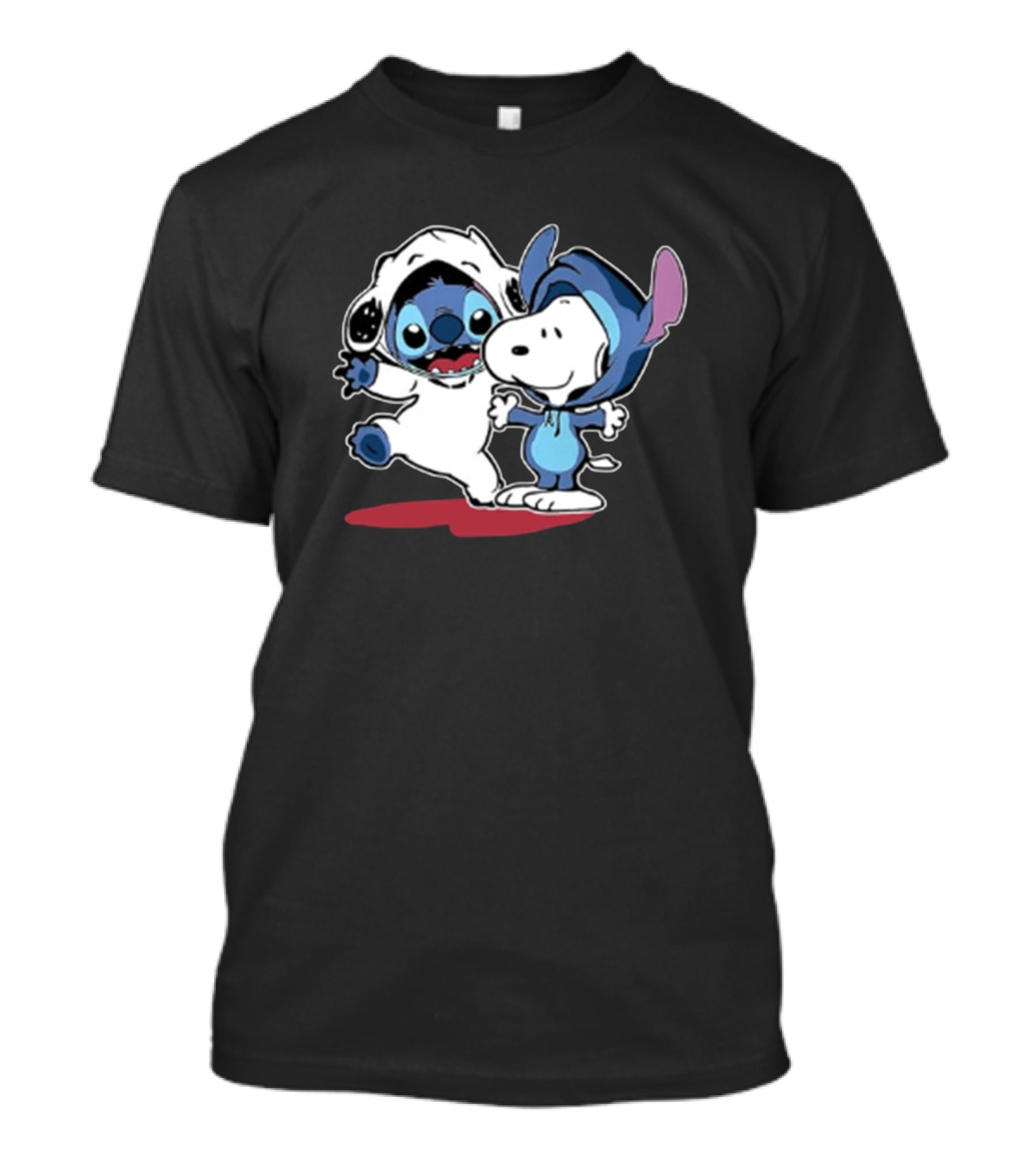 Snoopy And Stitch Dressed As Each Other T-Shirt