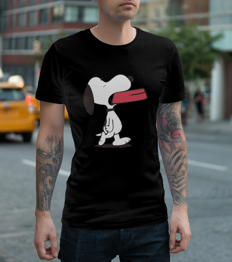 Snoopy Is Hungry Wide Open Mouth T-Shirt