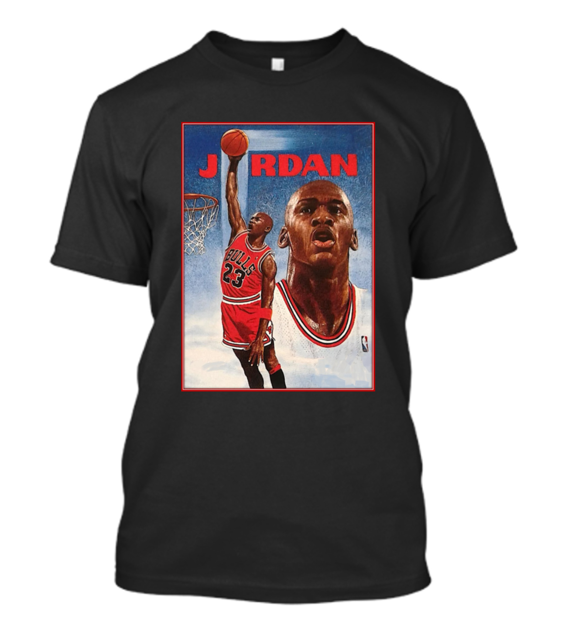 Jordan Bulls 23 Vintage 90's Michael Jordan Dunk T-Shirt