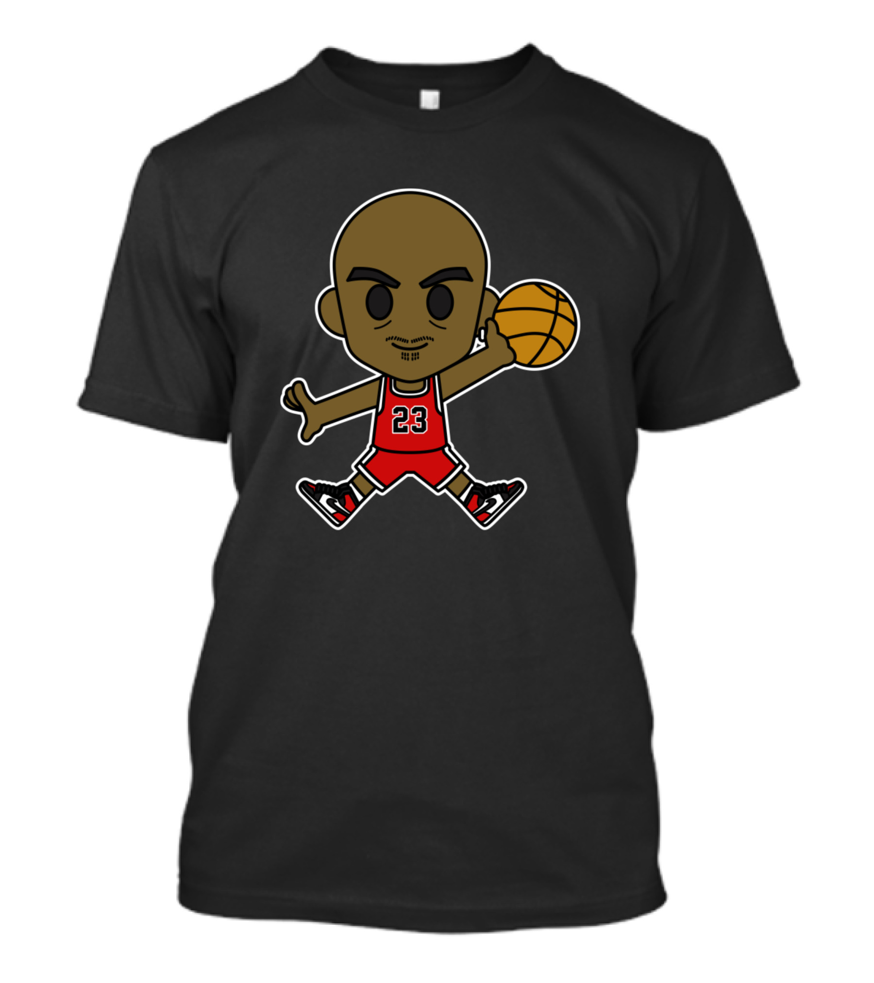 Chibi Jordan Basketball Icon Number 23 NBA T-Shirt