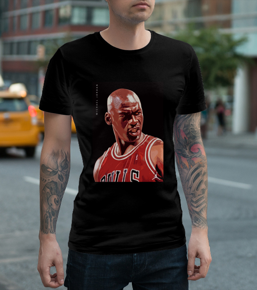 Michael Jordan Bulls Iconic Expression T-Shirt