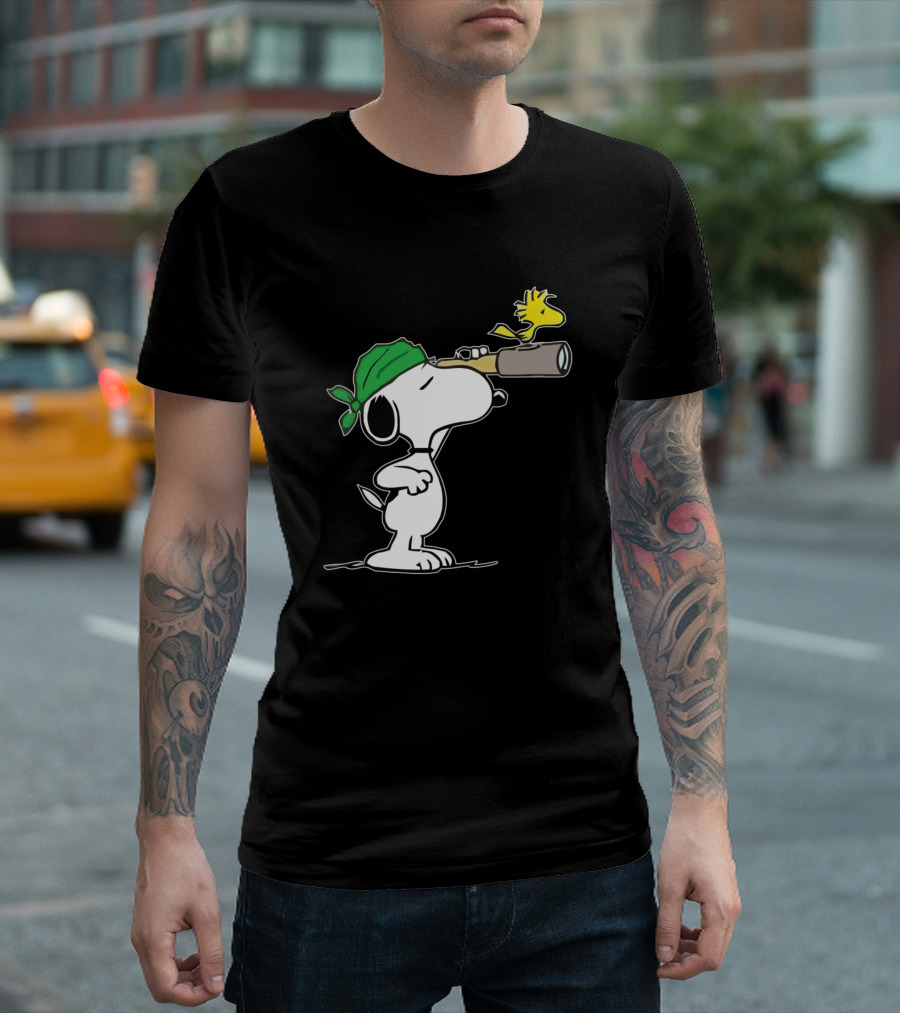 Snoopy and Woodstock Pirate Adventure with Telescope T-Shirt