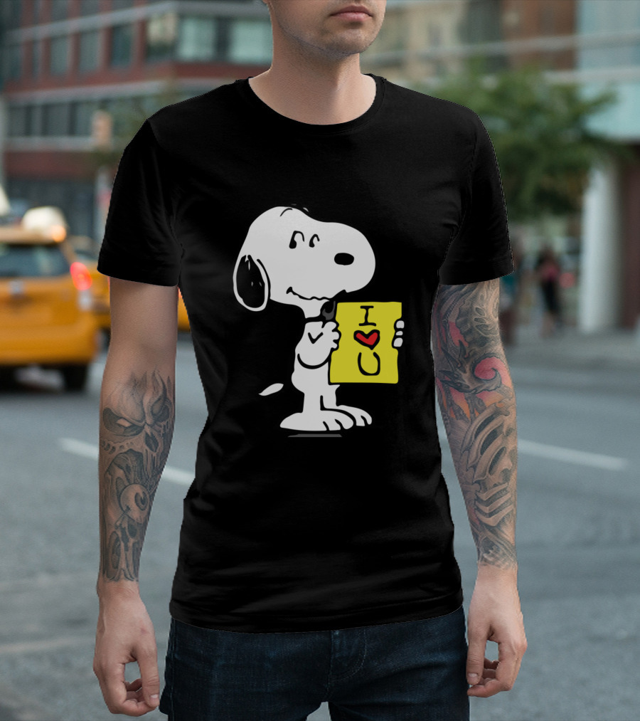 Snoopy Peanuts I Love You I Heart U T-Shirt