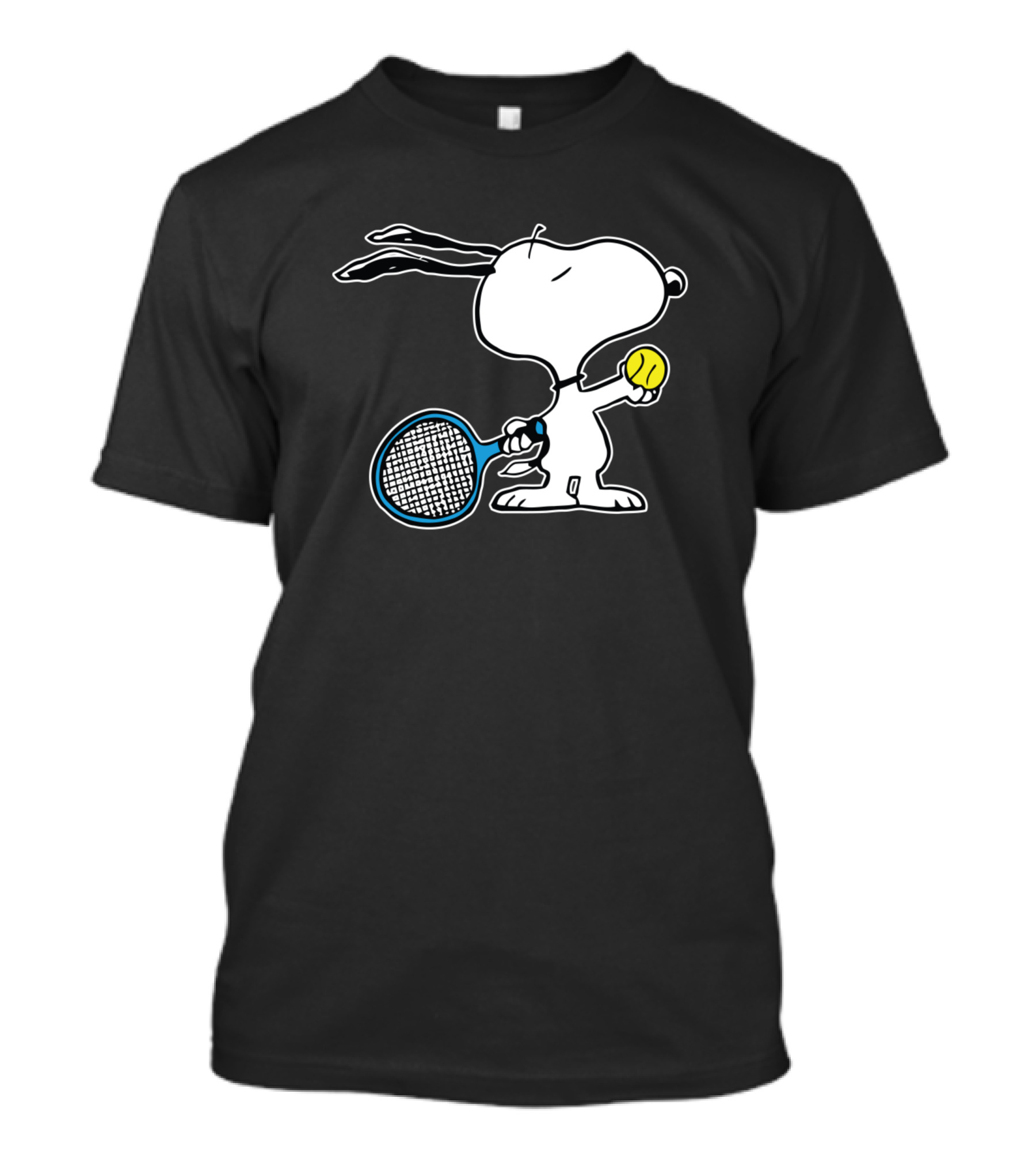 Snoopy Tennis Racket And Ball Iconic Peanuts Character T-Shirt