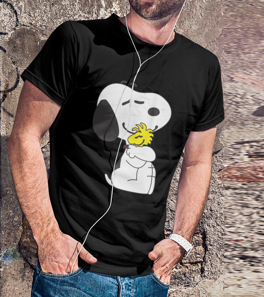 Sweet Snoopy Snoopy Hugging Woodstock T-Shirt