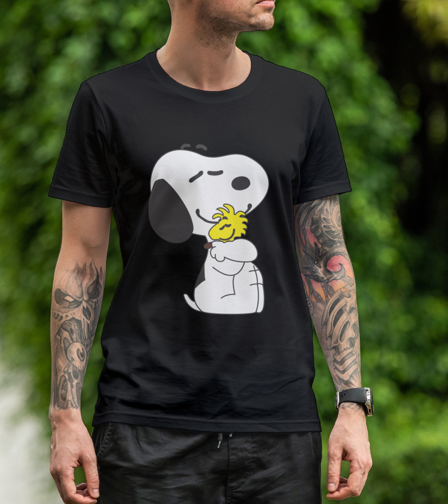 Sweet Snoopy Snoopy Hugging Woodstock T-Shirt