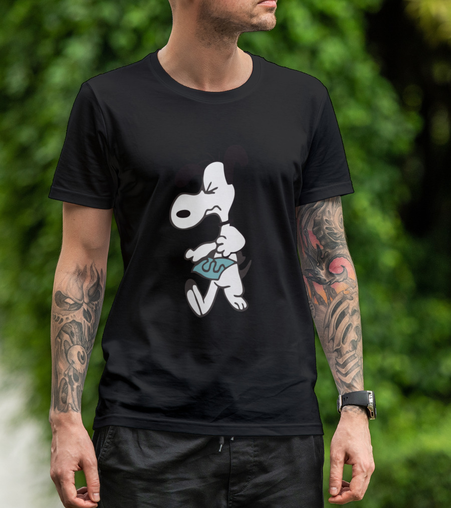 Snoopy Walking With Music Notes T-Shirt