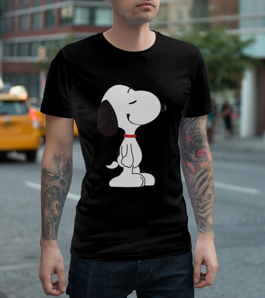 When Snoopy Thinks Snoopy Peanuts Calm Pose T-Shirt