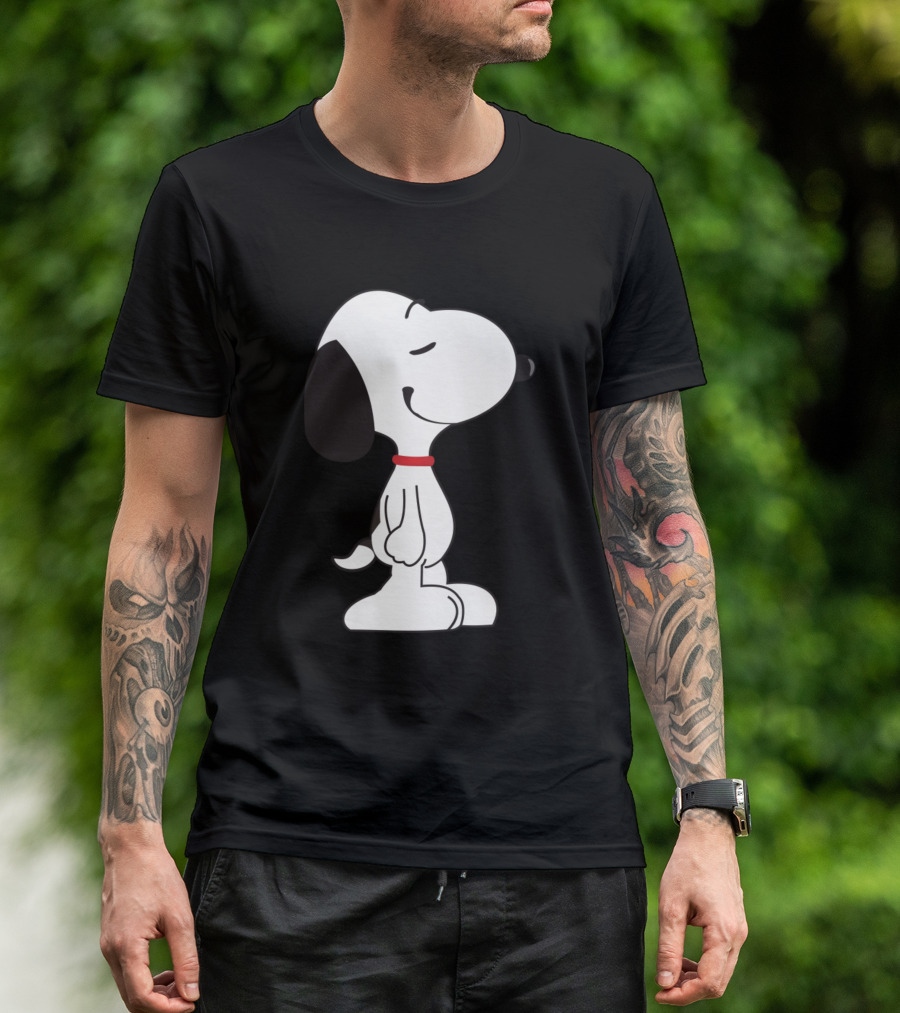 When Snoopy Thinks Snoopy Peanuts Calm Pose T-Shirt