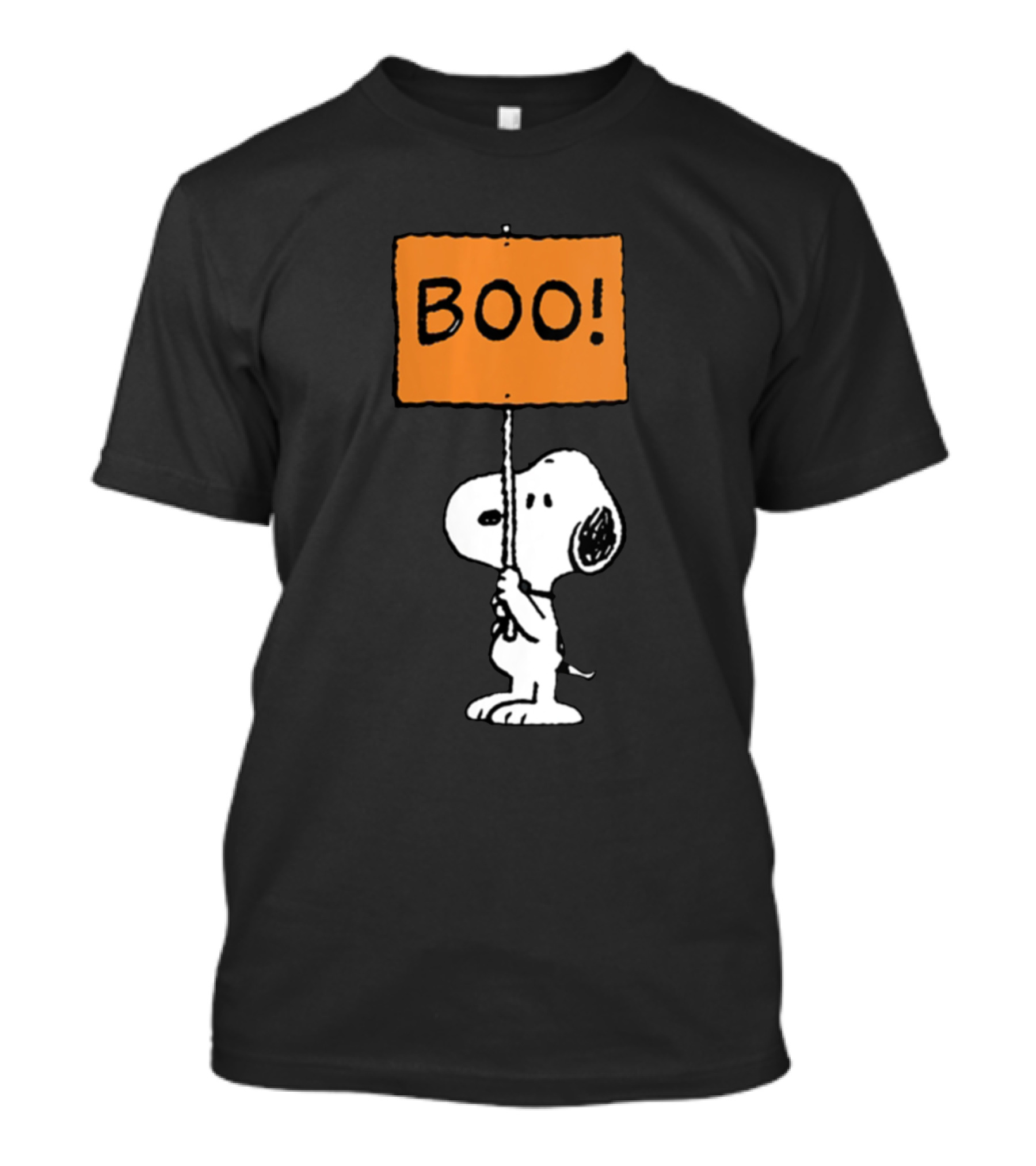 Peanuts Halloween Snoopy Boo Sign T-Shirt