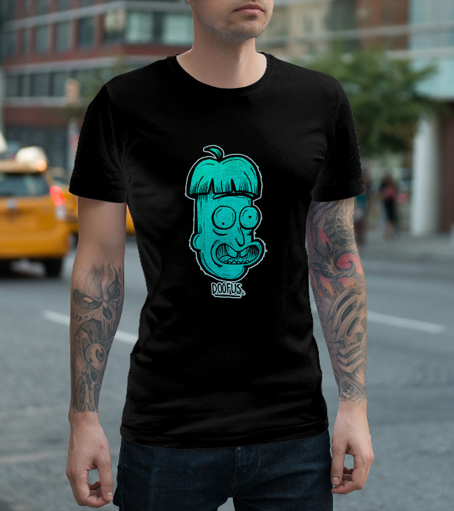 Doofus Rick Character Illustration from Rick and Morty Series T-Shirt