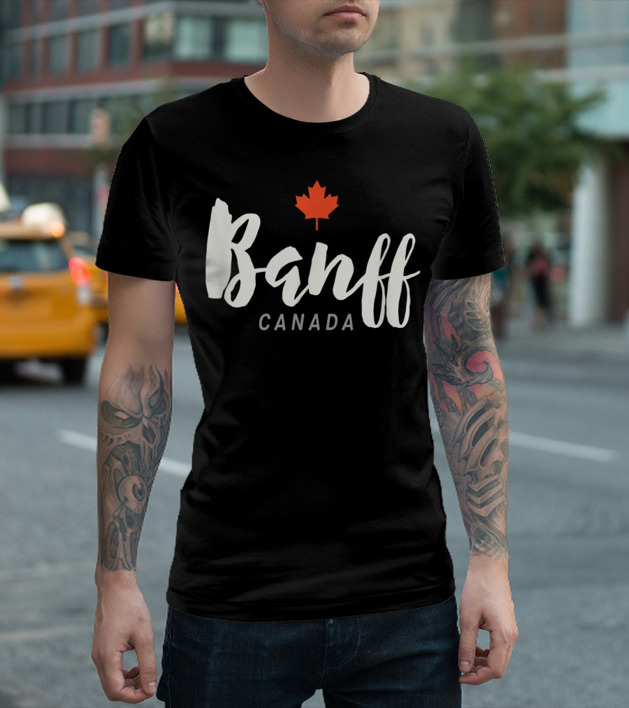 Banff Canada Maple Leaf National Park Classic Alberta T-Shirt