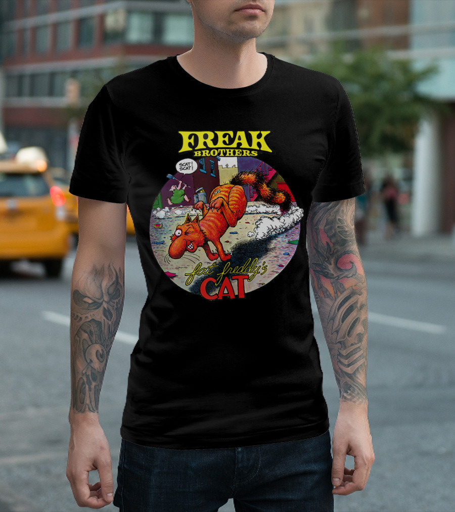 Freak Brothers Fat Freddy's Cat Scat Scat Comic T-Shirt