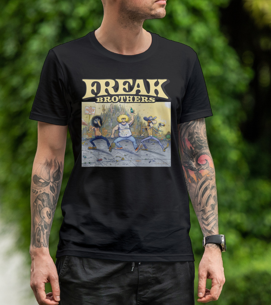 Freak Brothers Lucky Protest Day In The City T-Shirt