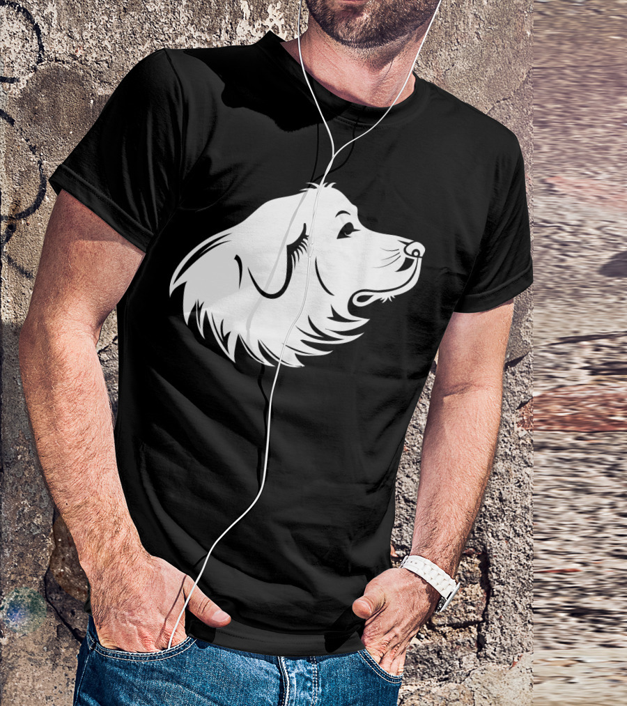 Great Pyrenees Majestic Canine Profile T-Shirt