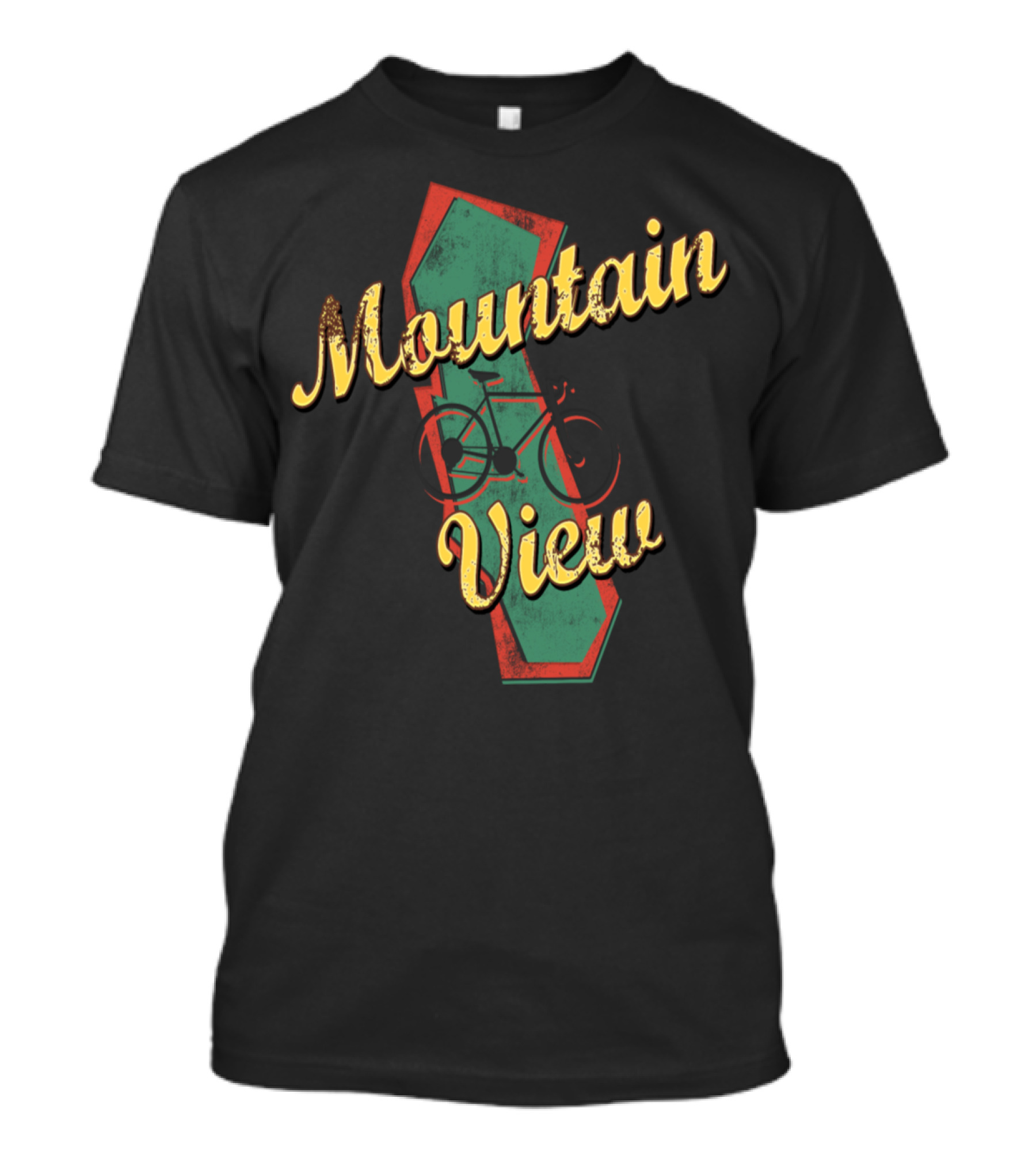 Mountain View California Vintage Bicycle T-Shirt
