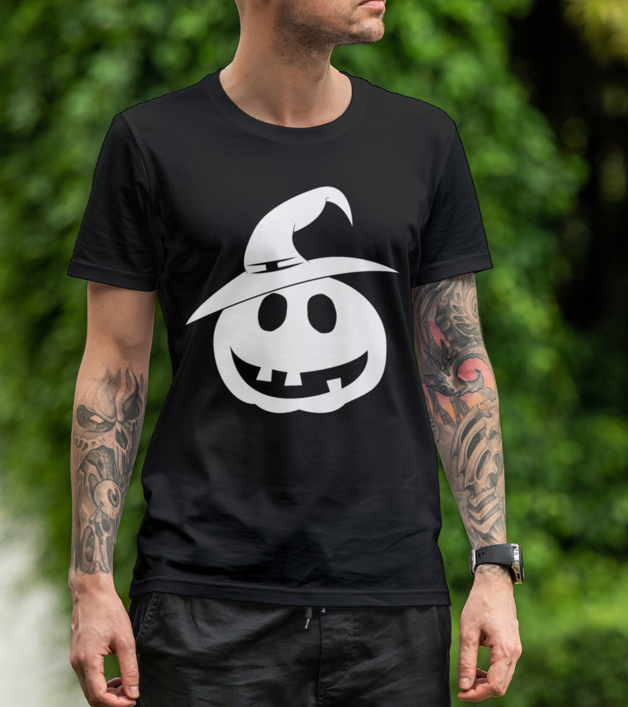 Halloween Witch Pumpkin Ghost Monster Hat T-Shirt