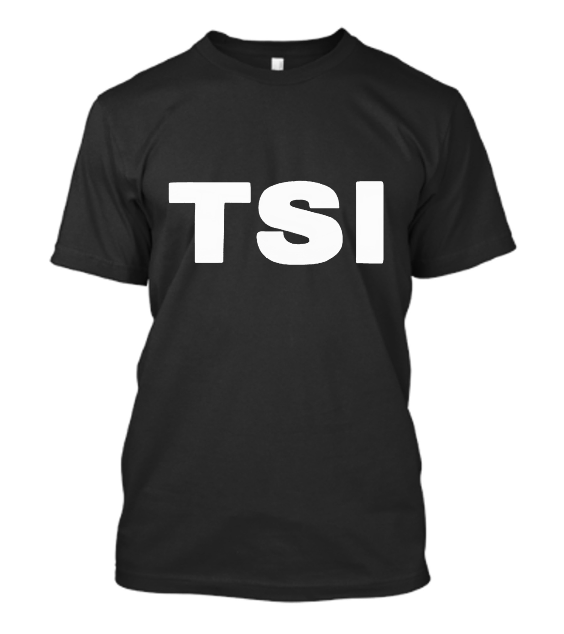 TSI Bold White Text On Minimalist Background T-Shirt