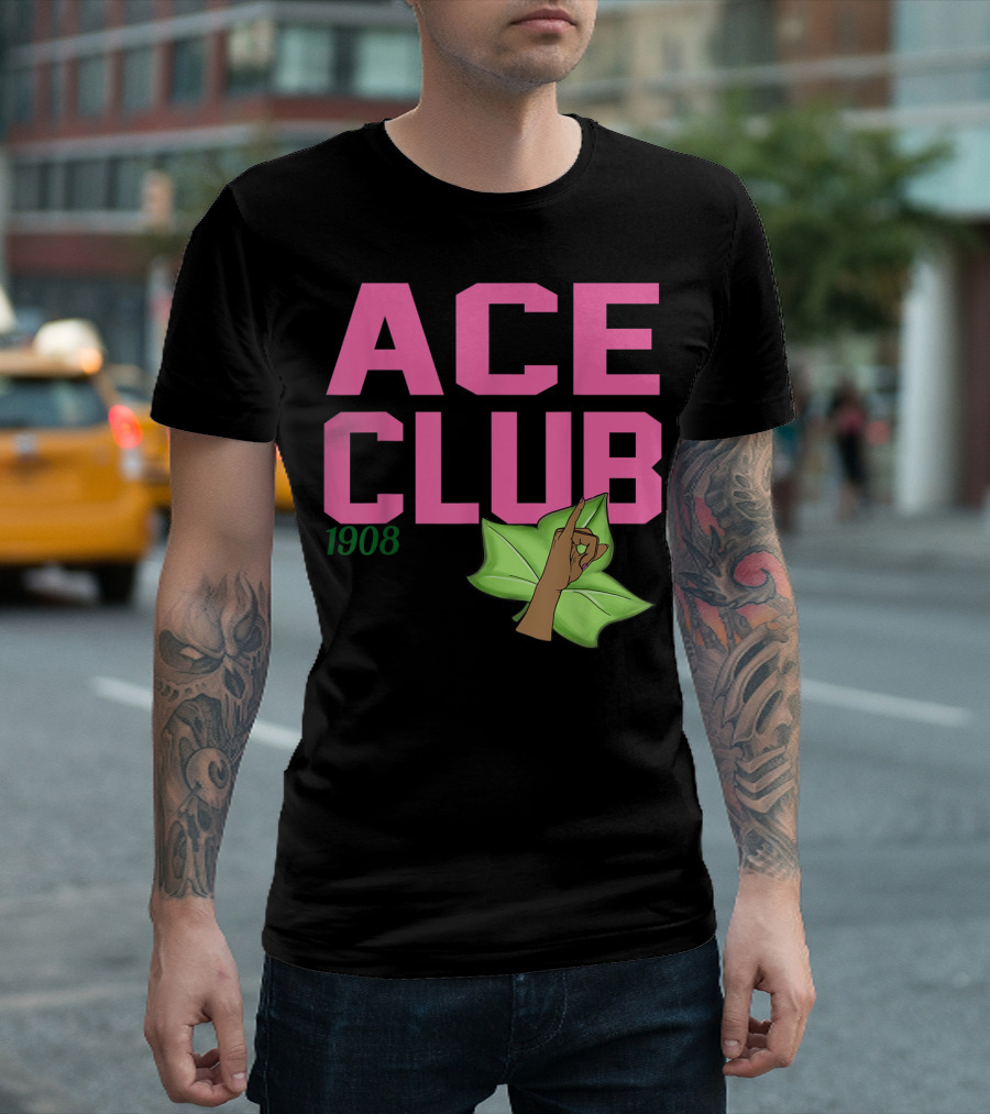 Ace Club 1908 Paraphernalia Aka Leaf Hand Gesture T-Shirt