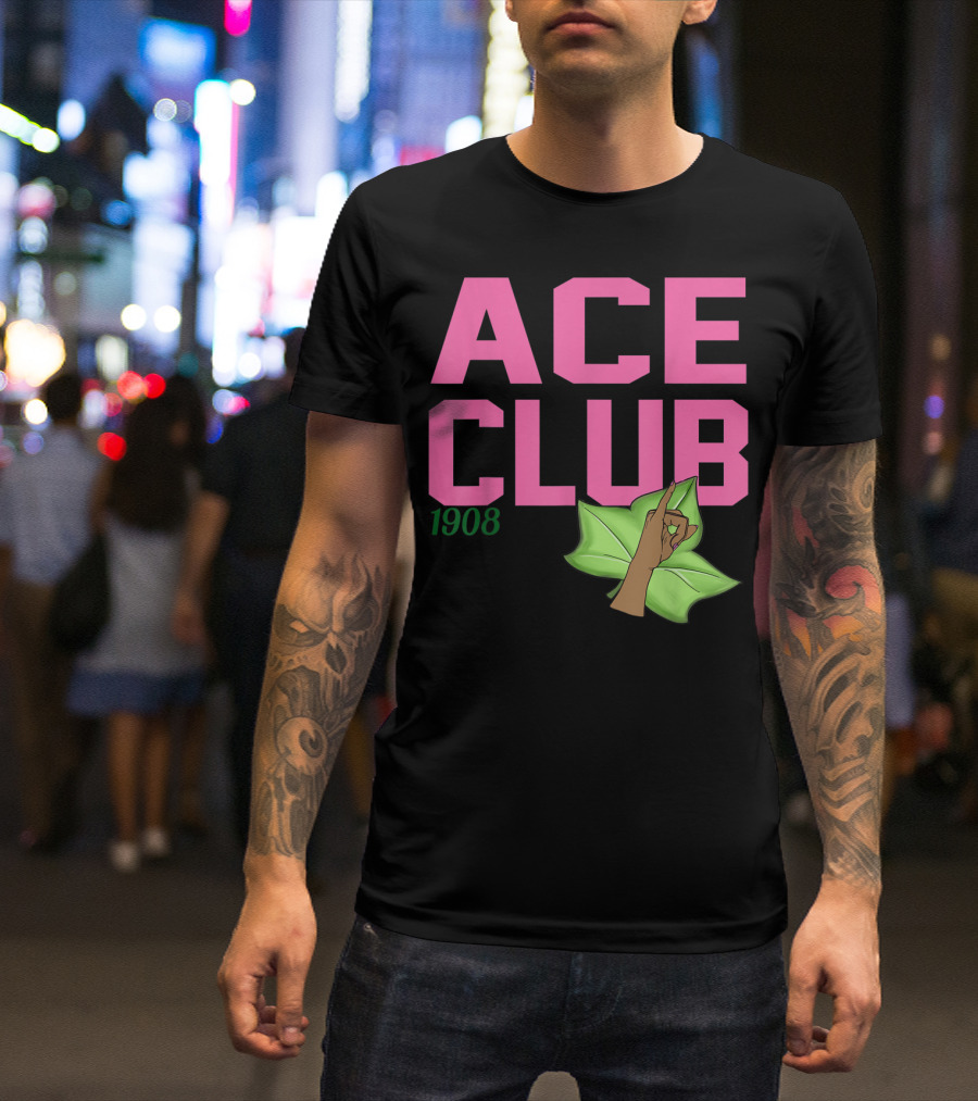 Ace Club 1908 Paraphernalia Aka Leaf Hand Gesture T-Shirt