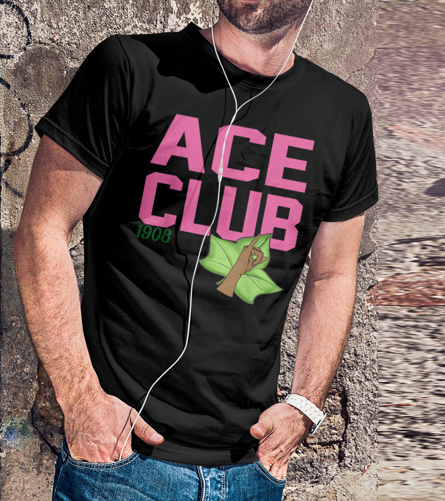Ace Club 1908 Paraphernalia Aka Leaf Hand Gesture T-Shirt