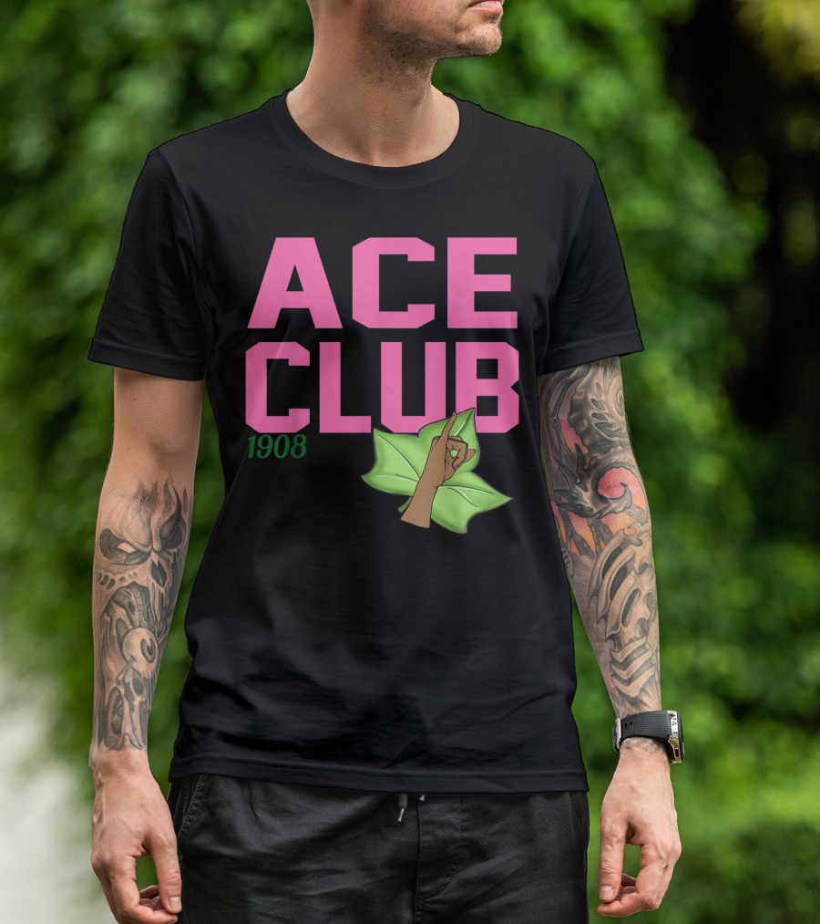 Ace Club 1908 Paraphernalia Aka Leaf Hand Gesture T-Shirt
