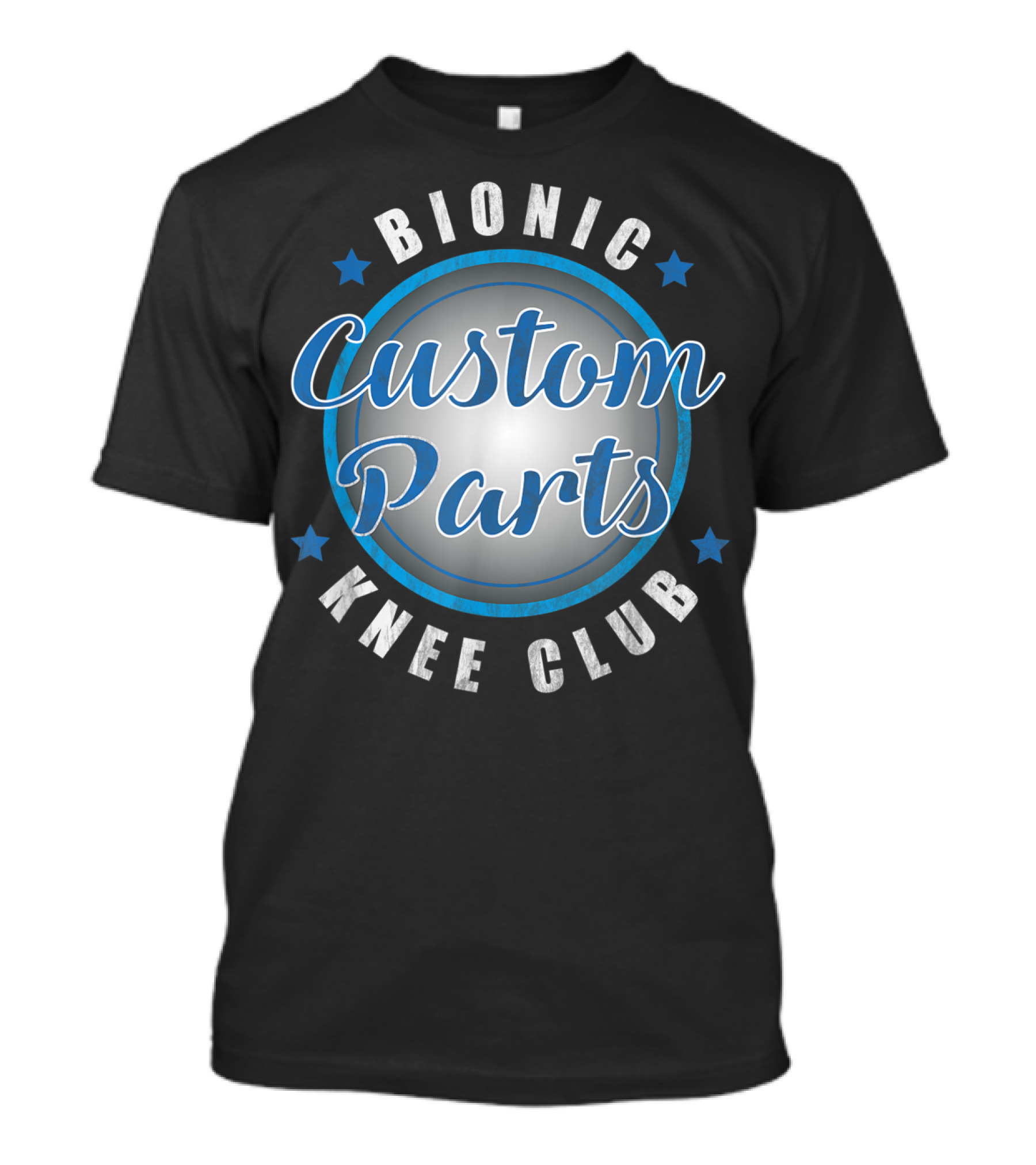 Bionic Knee Club Custom Parts Stars Emblem T-Shirt