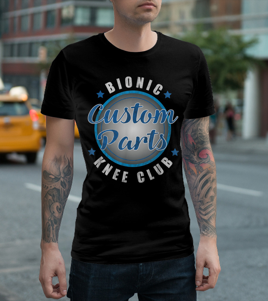 Bionic Knee Club Custom Parts Stars Emblem T-Shirt