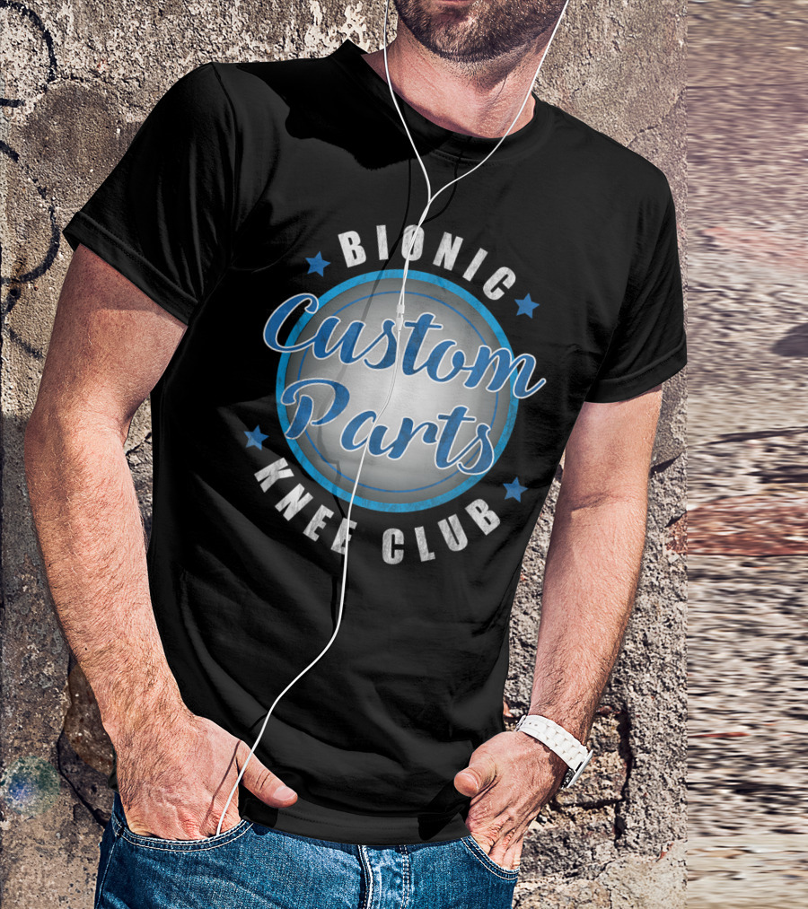 Bionic Knee Club Custom Parts Stars Emblem T-Shirt