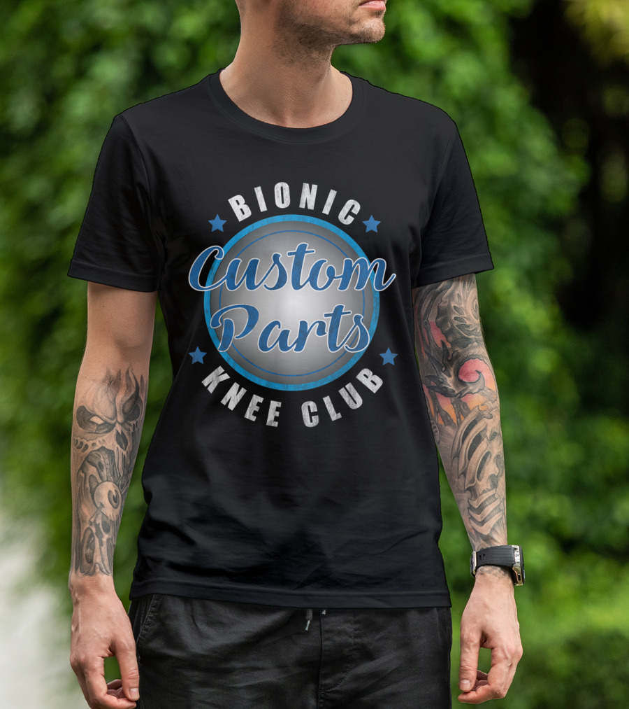 Bionic Knee Club Custom Parts Stars Emblem T-Shirt