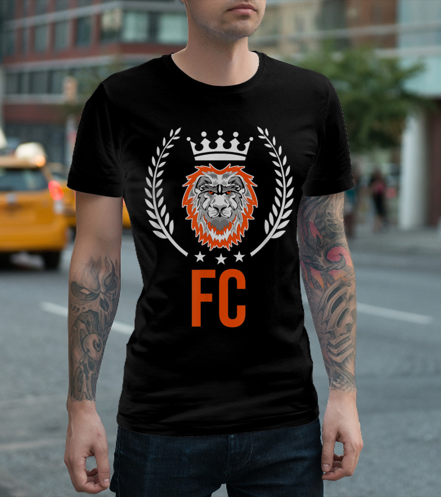 Cincinnati Ohio Soccer Lion Head FC Futbol T-Shirt