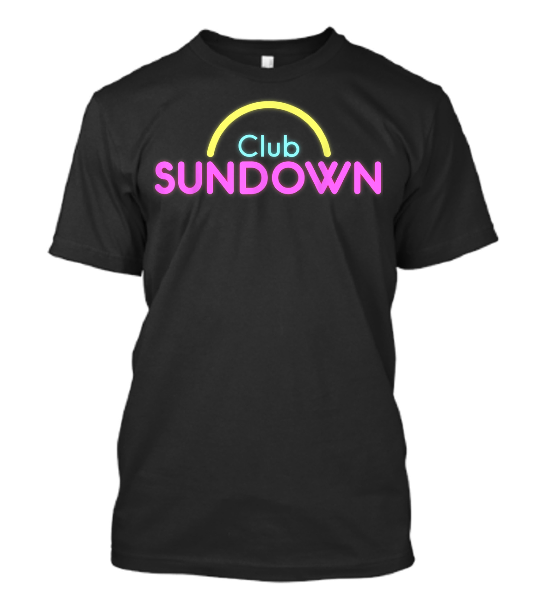 Club Sundown Neon Retro Vibes T-Shirt