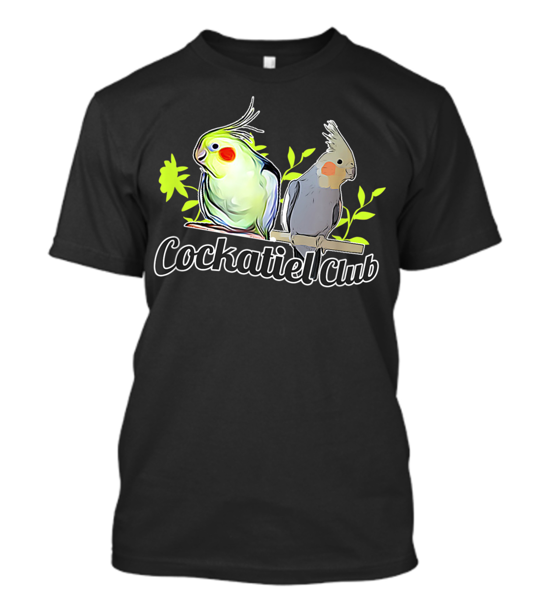 Cockatiel Club Cute Bird Members T-Shirt