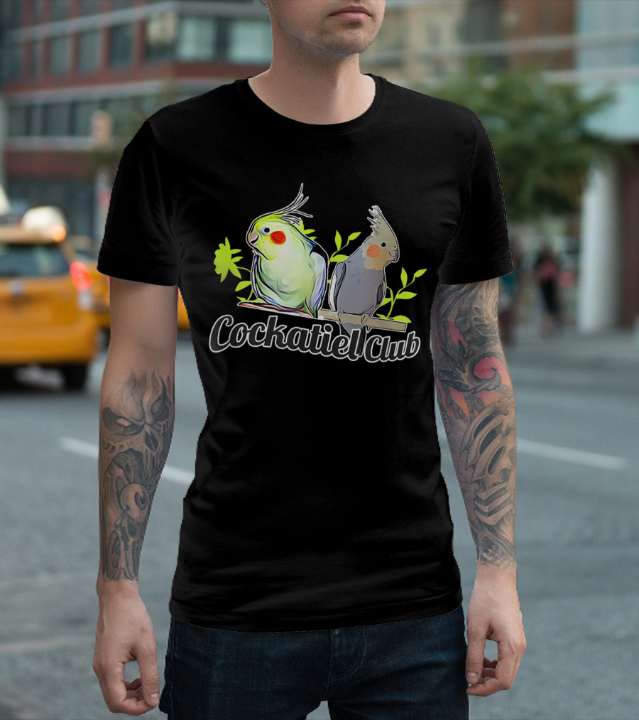 Cockatiel Club Cute Bird Members T-Shirt