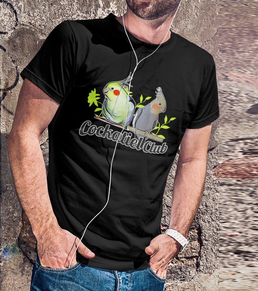 Cockatiel Club Cute Bird Members T-Shirt