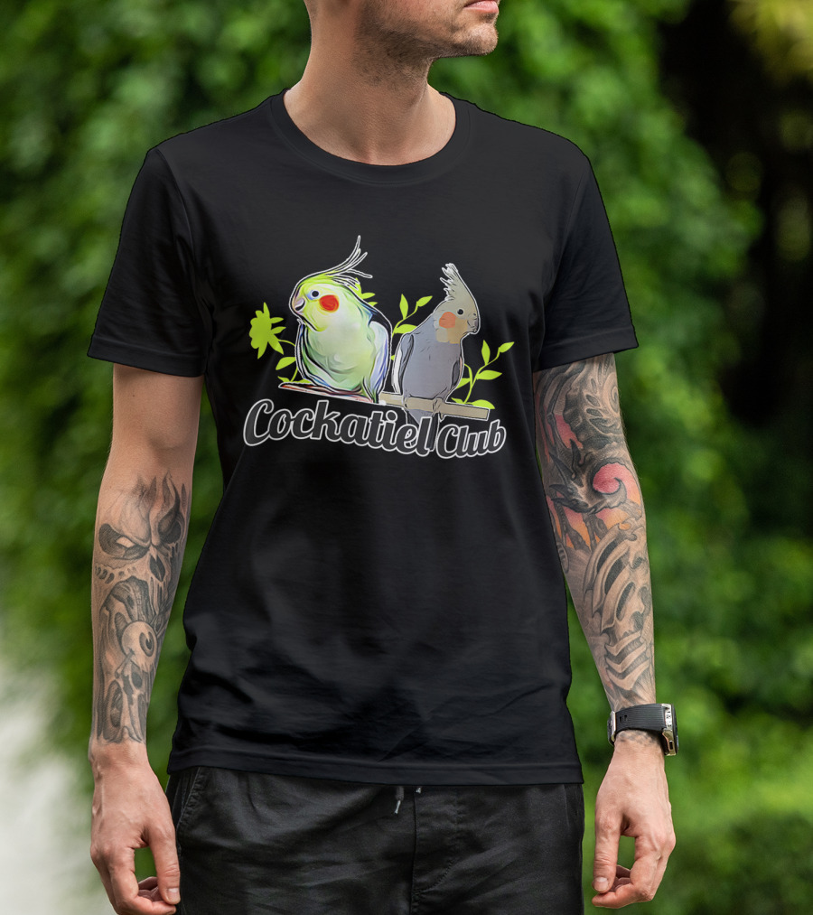 Cockatiel Club Cute Bird Members T-Shirt