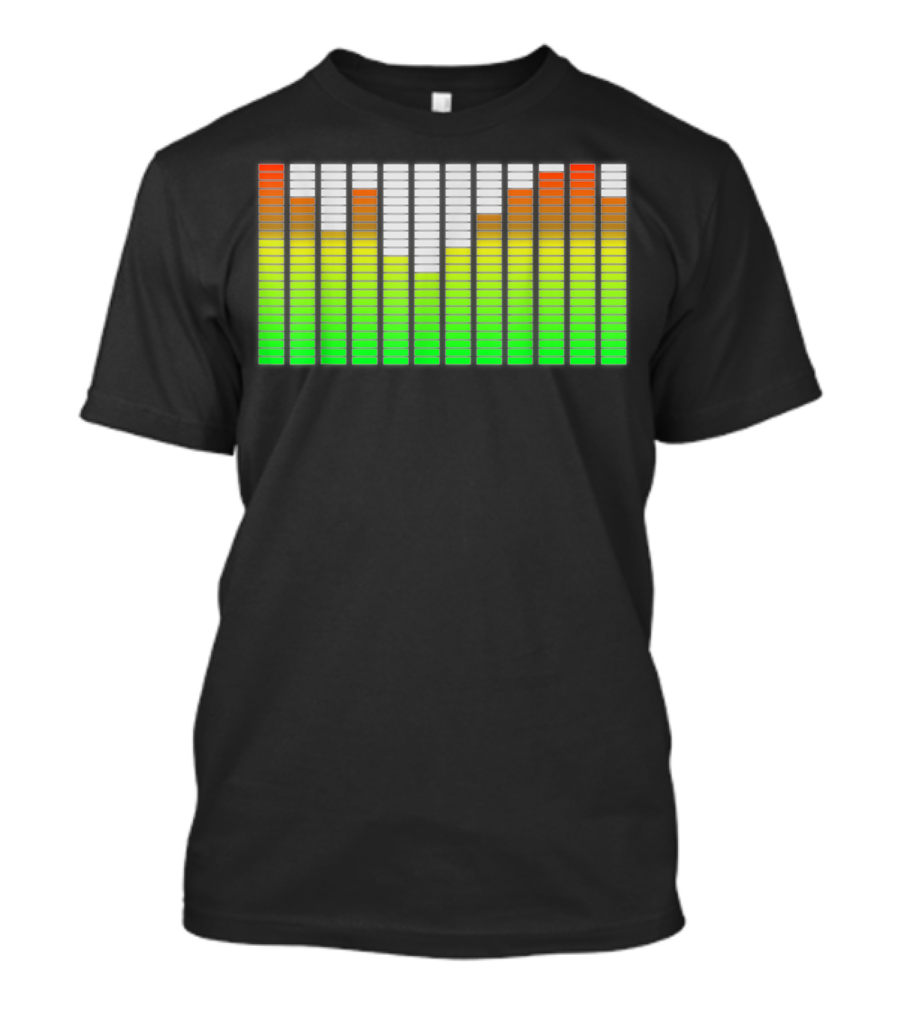 Equalizer Bargraph DJ Music Club Raver Party T-Shirt