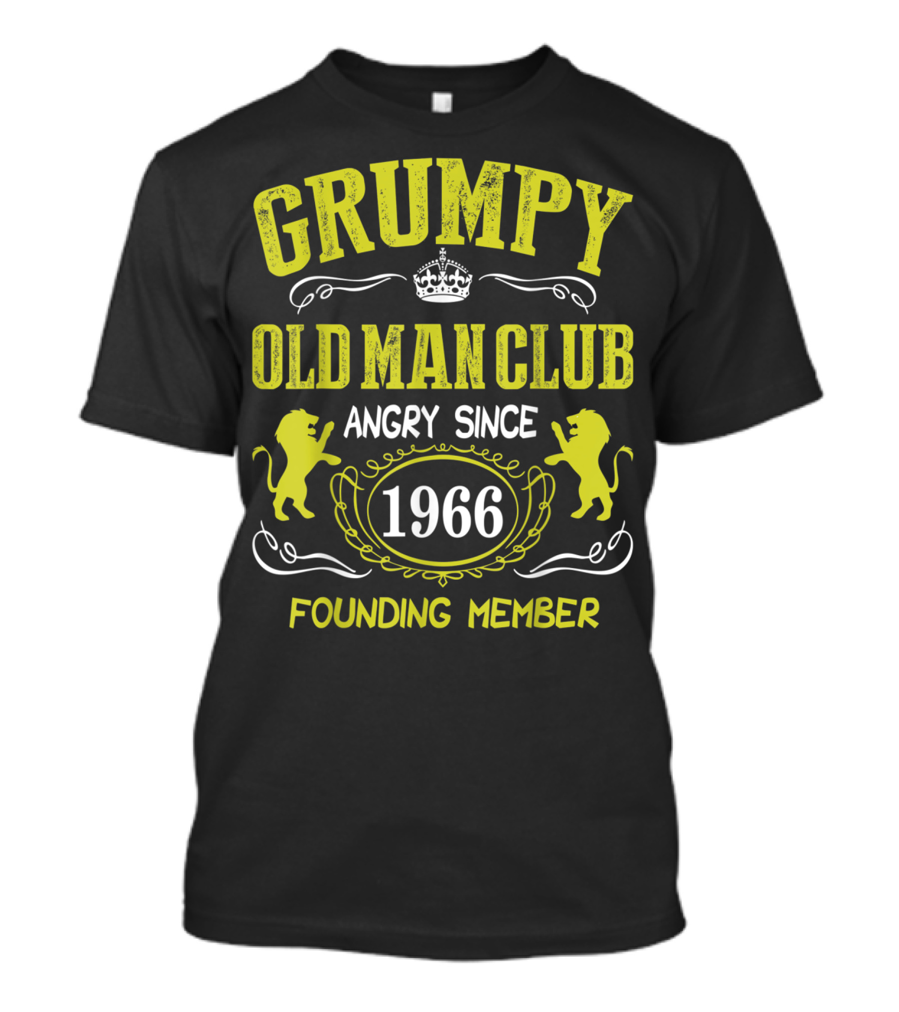 Grumpy Old Man Club Angry Since 1966 Founding Member T-Shirt