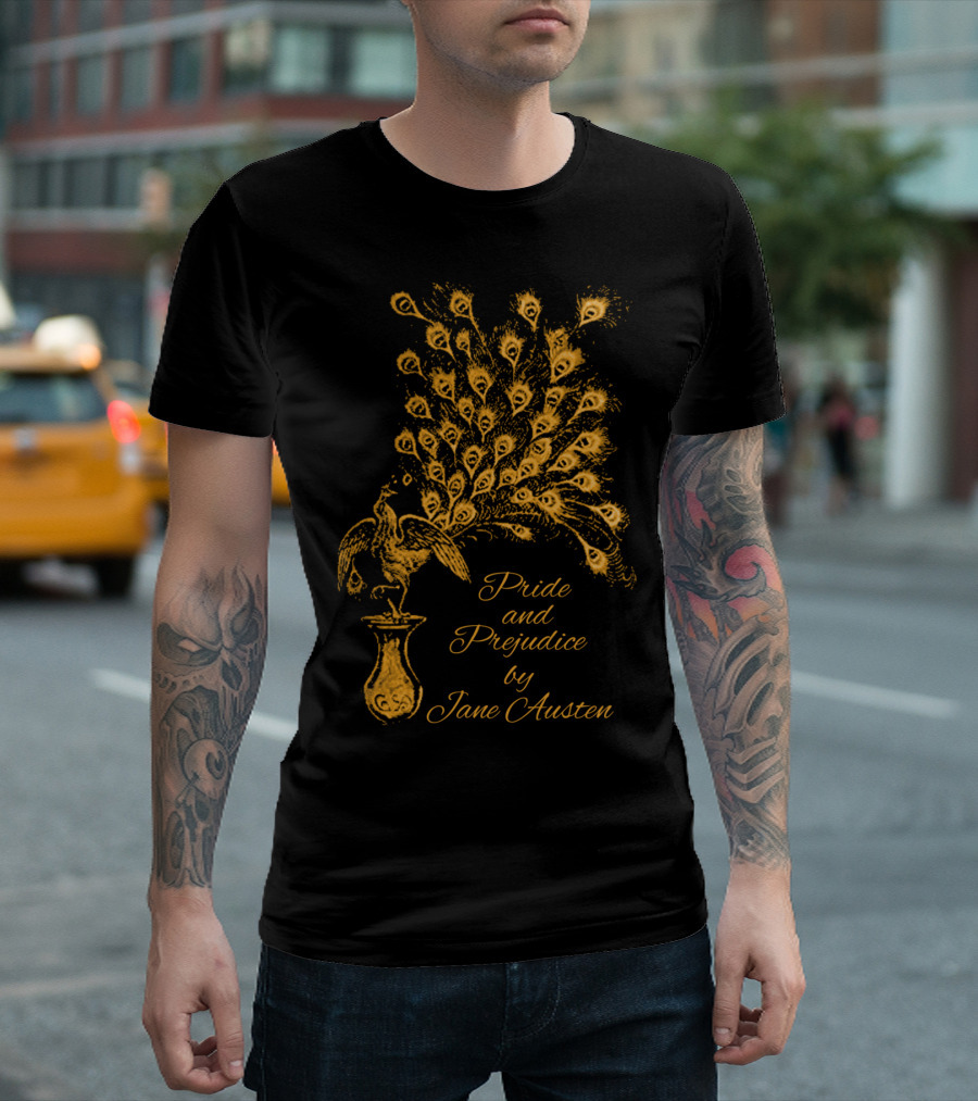 Pride and Prejudice by Jane Austen Peacock T-Shirt