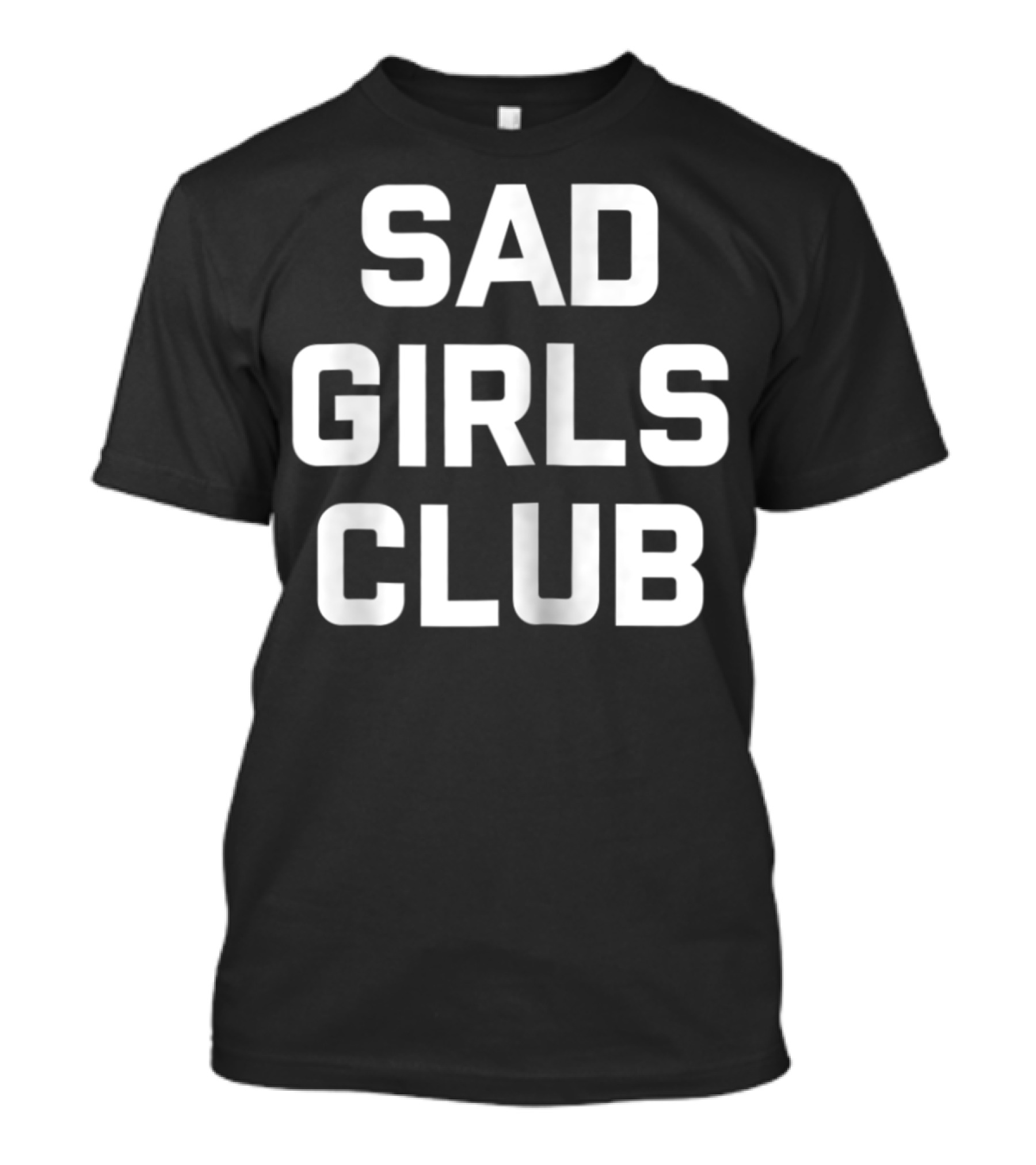 Sad Girls Club Bold Typography T-Shirt